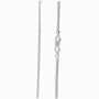 Cadena mini cubana en plata ley 925 de 50 cm