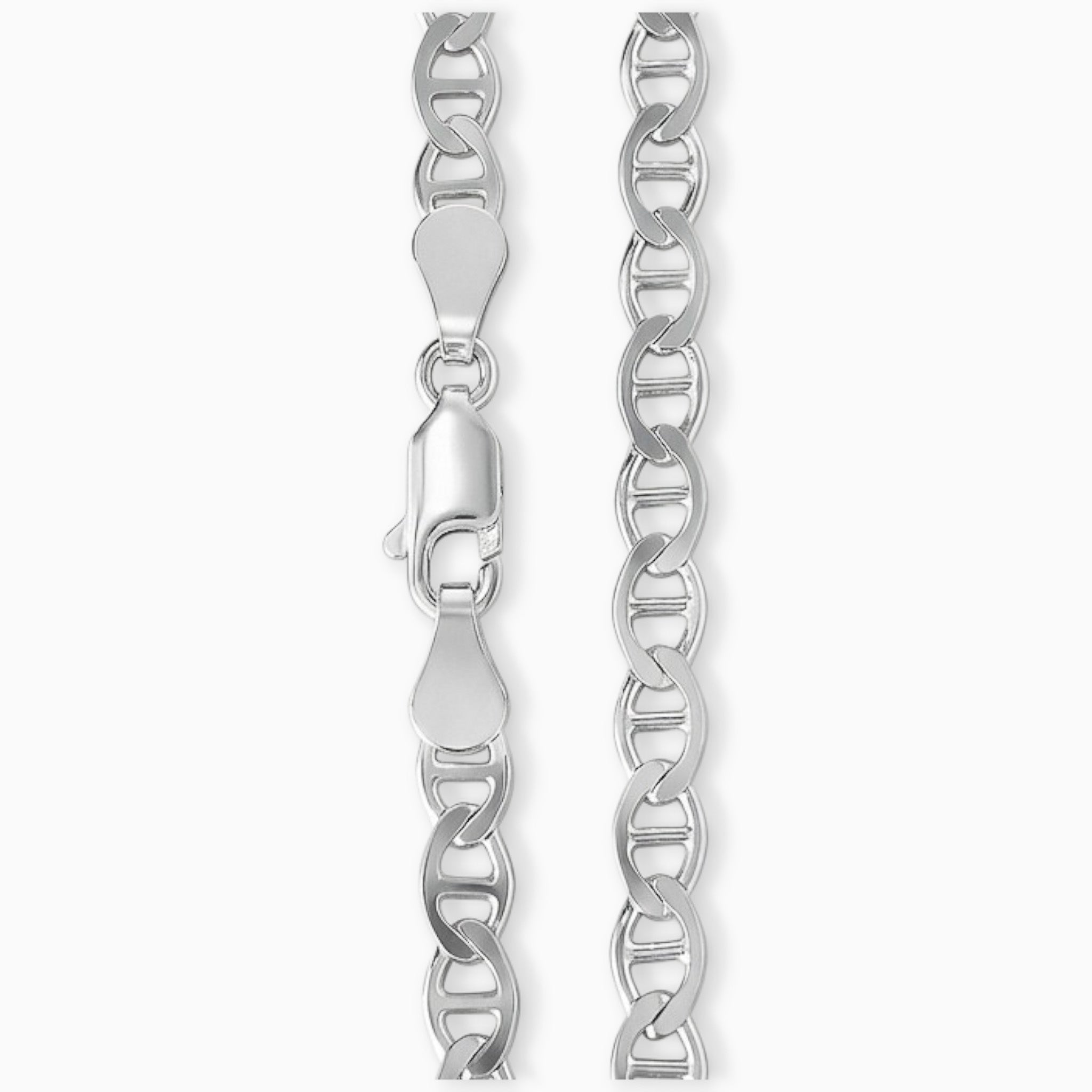 Cadena Escalera  – Plata 925 (50 cm x 4 mm)