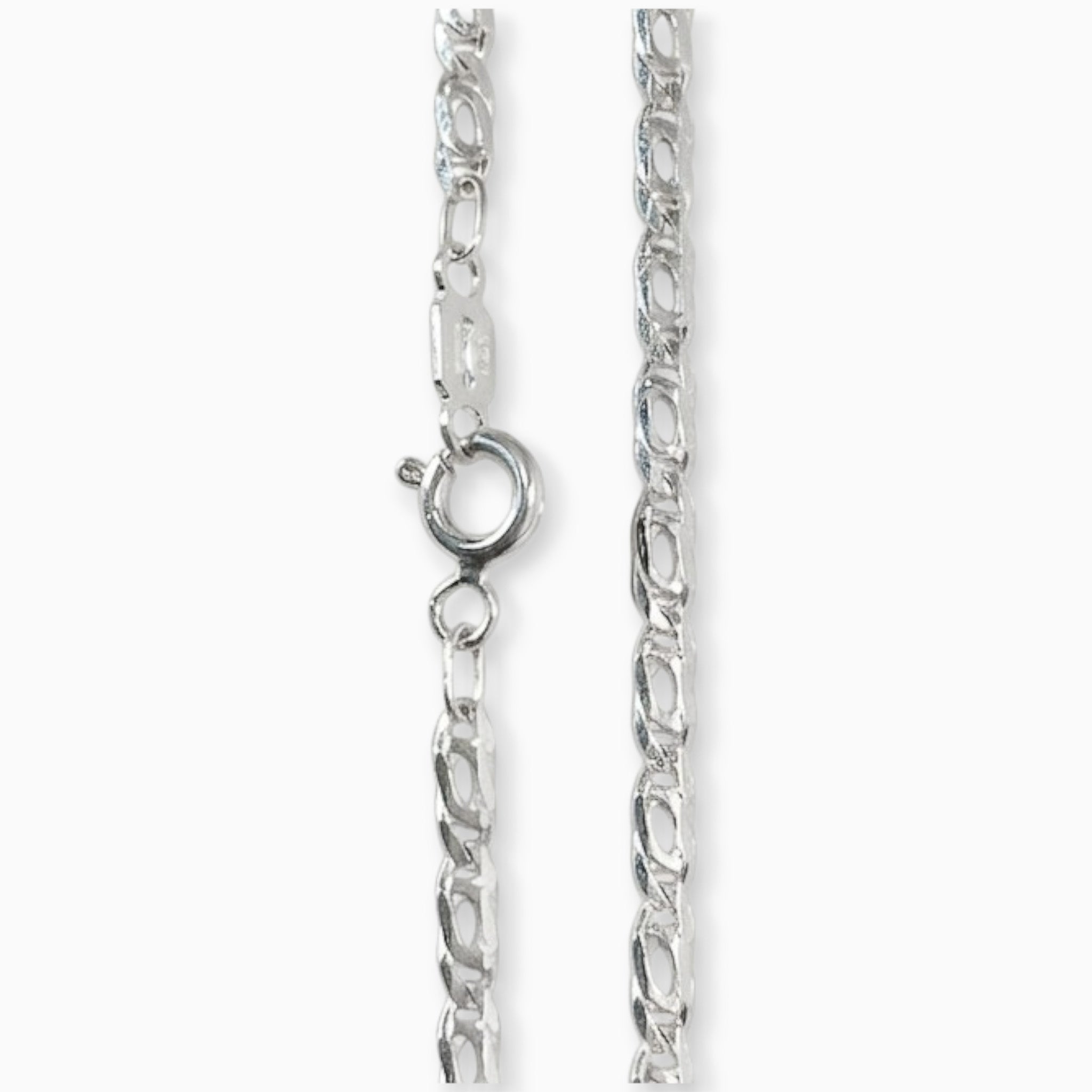 Cadena Fígaro sencillo – Plata 925 (45 cm x 2 mm)