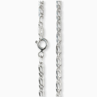 Cadena Fígaro sencillo – Plata 925 (45 cm x 2 mm)