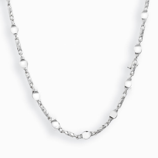 Cadena – Plata 925 con Monedas Colgantes (50 cm)