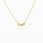 Cadena en oro 18K de tejido veneciano con dije nexo interconectado de 10x4 mm.