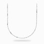 Cadena cable rectangular en plata ley 925 de 45 cm.