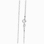 Cadena cable rectangular en plata ley 925 de 45 cm.