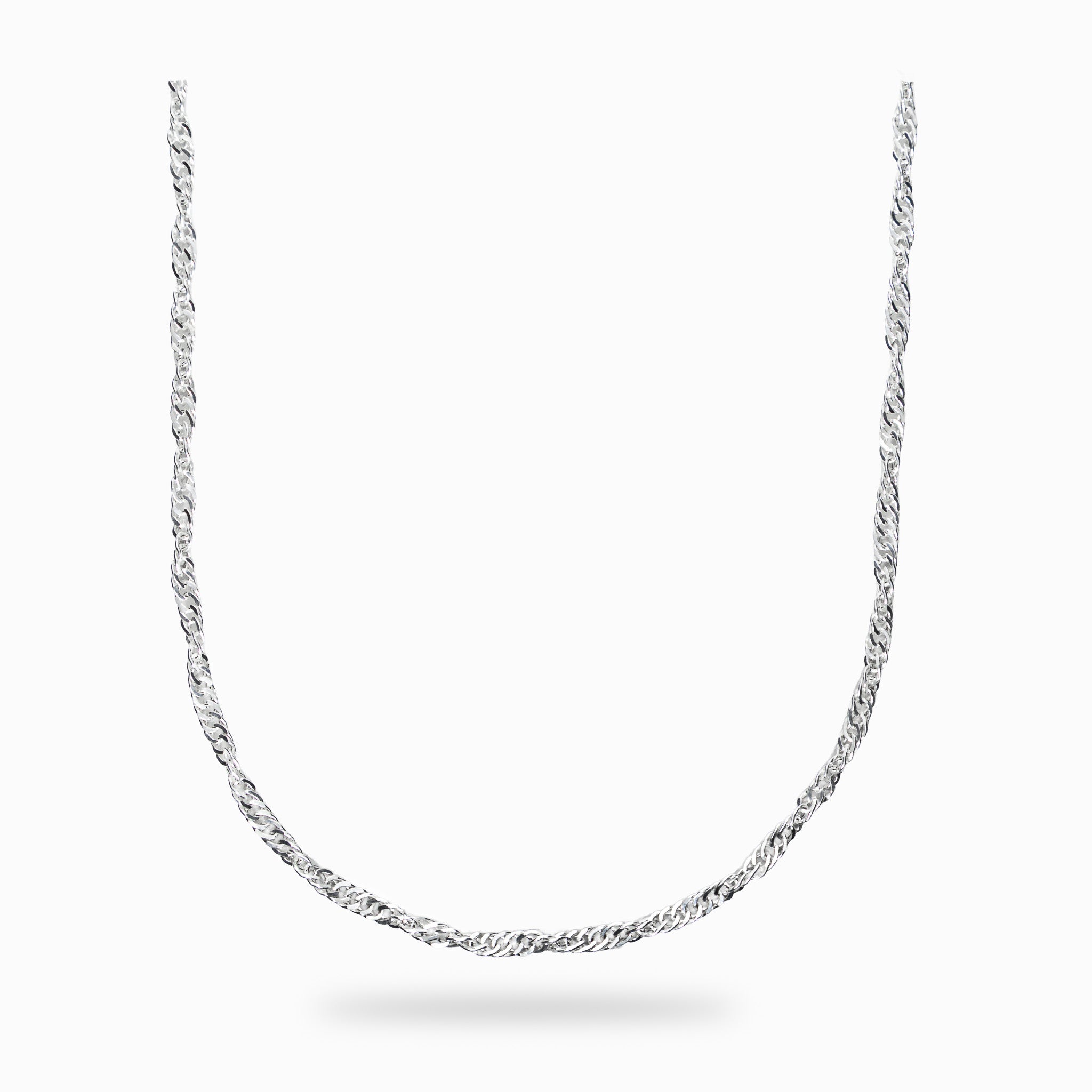 Cadena Singapur en plata ley 925 de 60 cm