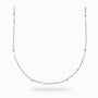 Cadena veneciana con balines en plata ley 925 de 45 cm para mujer