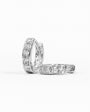 Candongas Huggies Pequeñas de 10mm en Plata Ley 925 con Circones