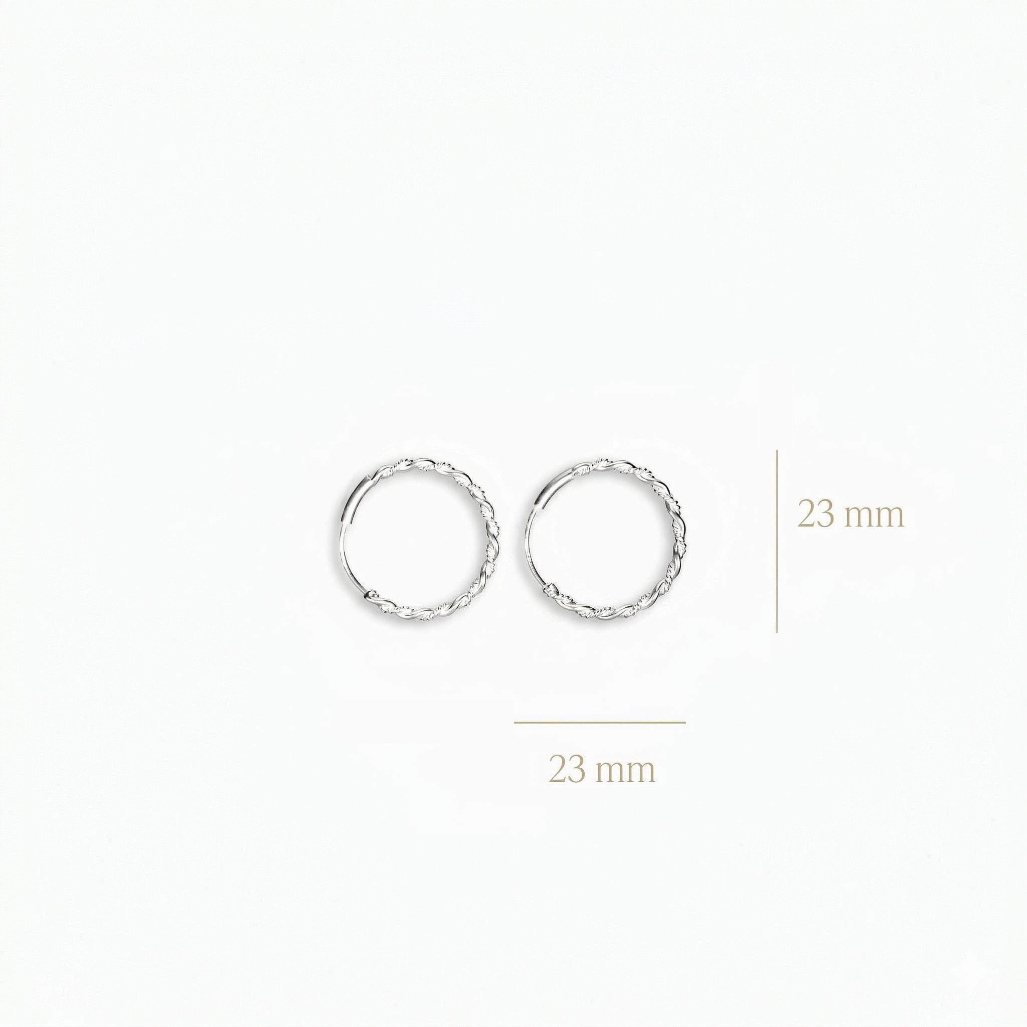 Candongas – Plata 925 Entorchada (20 mm)