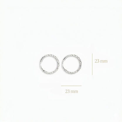 Candongas – Plata 925 Entorchada (20 mm)