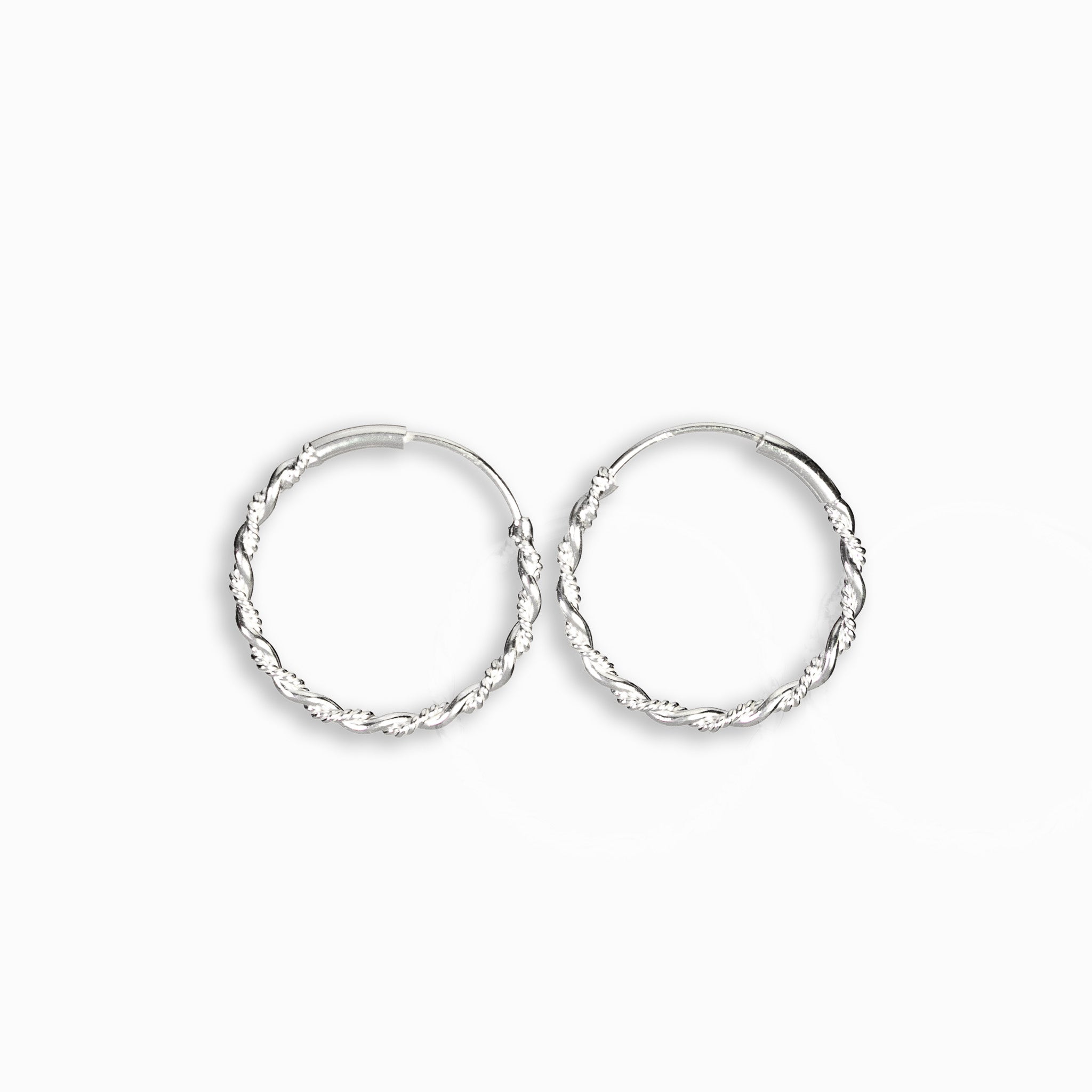 Candongas– Plata 925 Entorchada (25 mm)