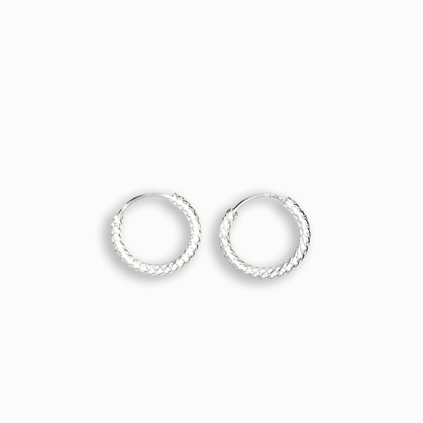 Candongas Mini – Plata 925 Entorchada (12 mm)