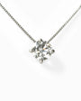 Collar solitario en plata ley 925 con moissanita de alta calidad para mujer