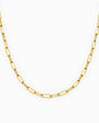 Cadena estilo paperclip en oro 18K de 2 mm de grosor y 45 cm de longitud.