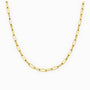 Cadena estilo paperclip en oro 18K de 2 mm de grosor y 45 cm de longitud.