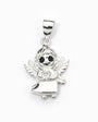 Dije de Ángel de la Guarda en plata ley 925 para mujer