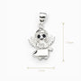 Dije de Ángel de la Guarda en plata ley 925 para mujer