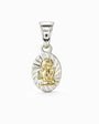 Dije de ángel de la guarda de 14x8 mm en plata ley 925 con baño en oro