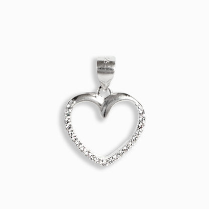 Dije Corazón – Plata 925 y Circones de Alta Claridad