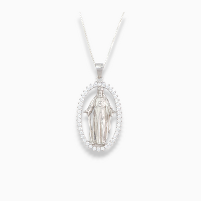 Dije virgen 'Inmaculada Protección' – Plata Ley 925
