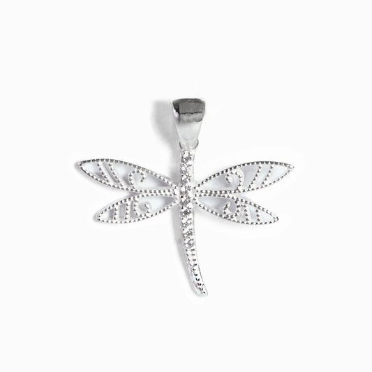 Dije Libélula  – Plata 925 y Circones Premium