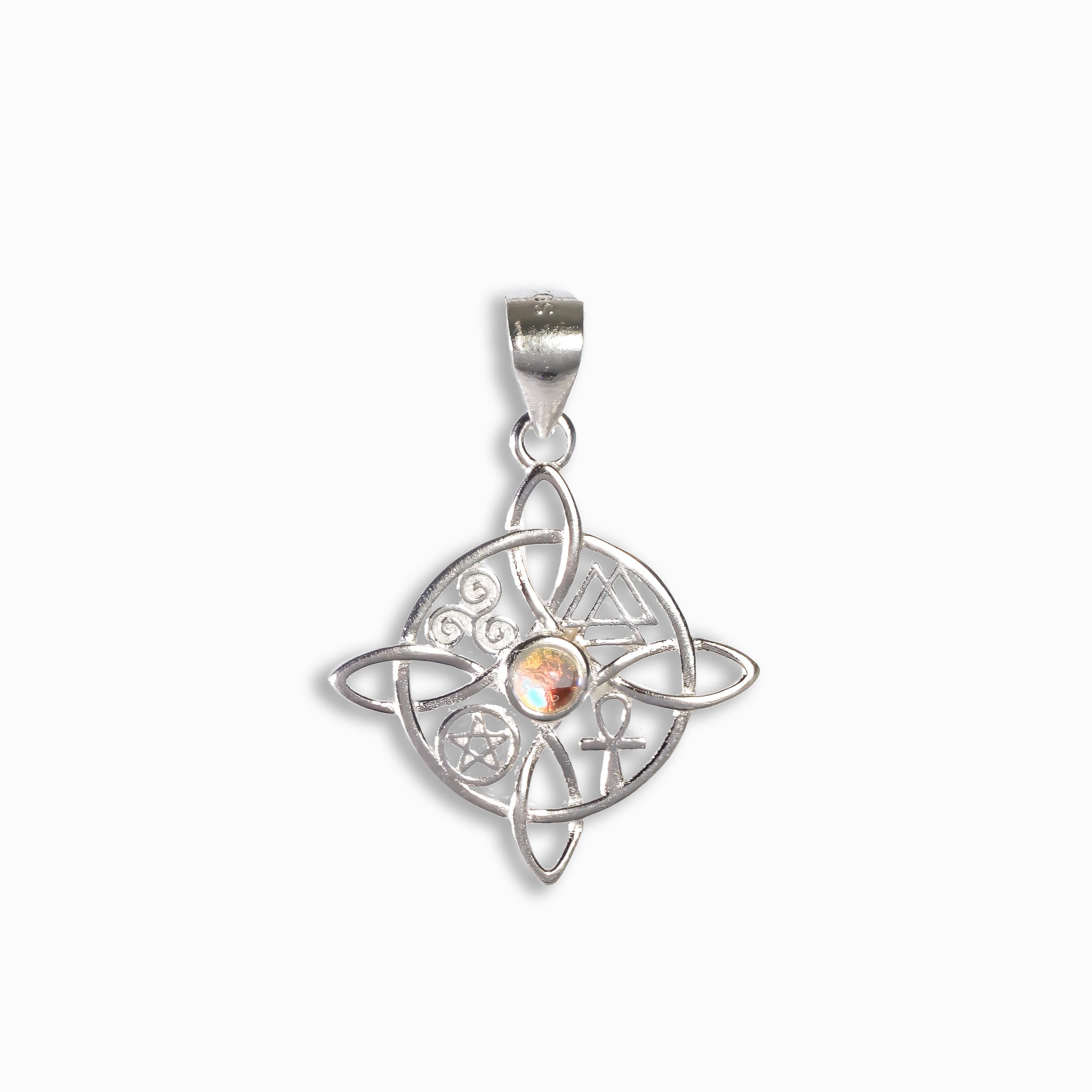 Dije "Nudo de Bruja & Símbolos de Poder" – Plata 925