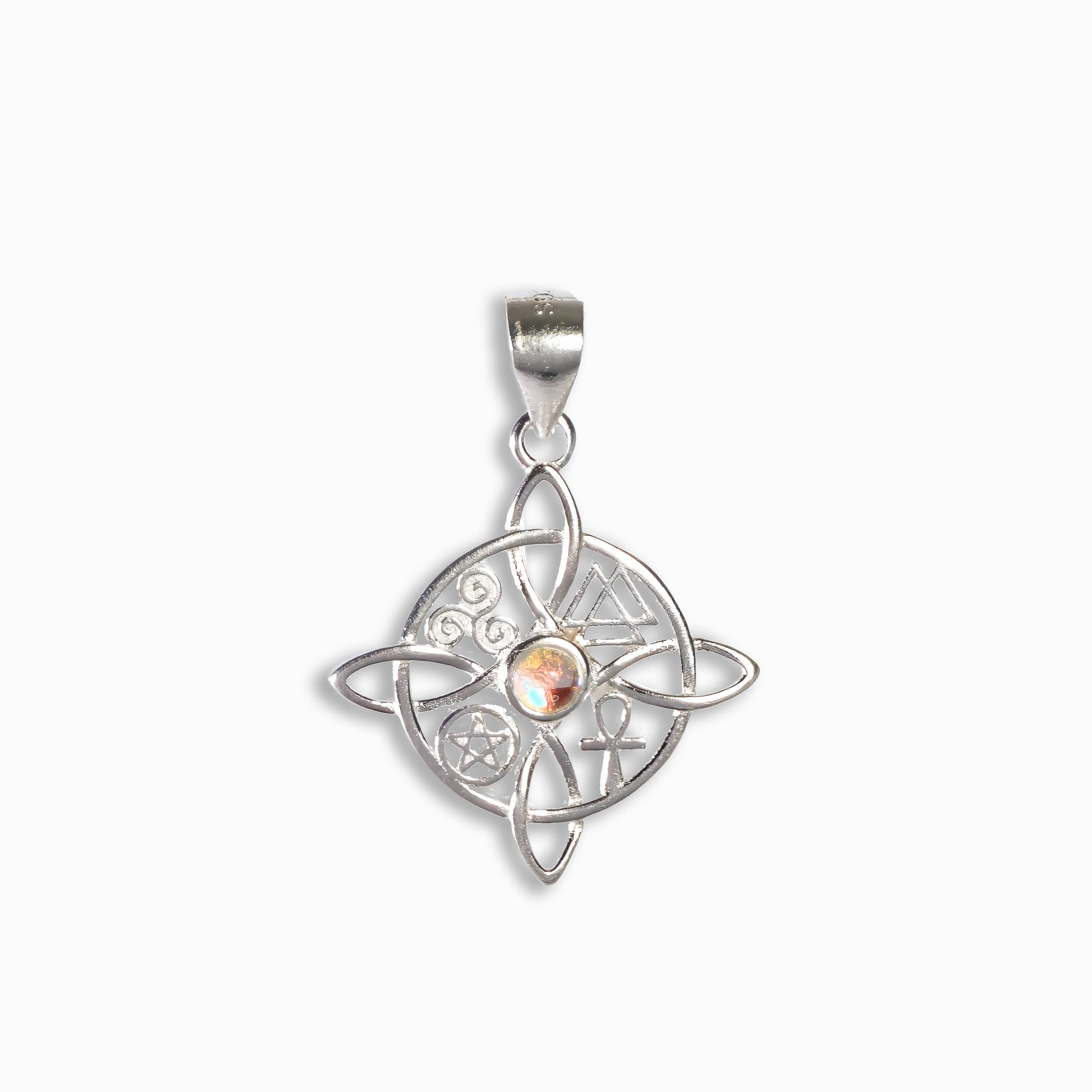 Dije "Nudo de Bruja & Símbolos de Poder" – Plata 925
