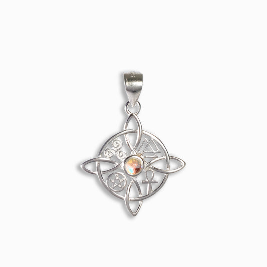 Dije "Nudo de Bruja & Símbolos de Poder" – Plata 925