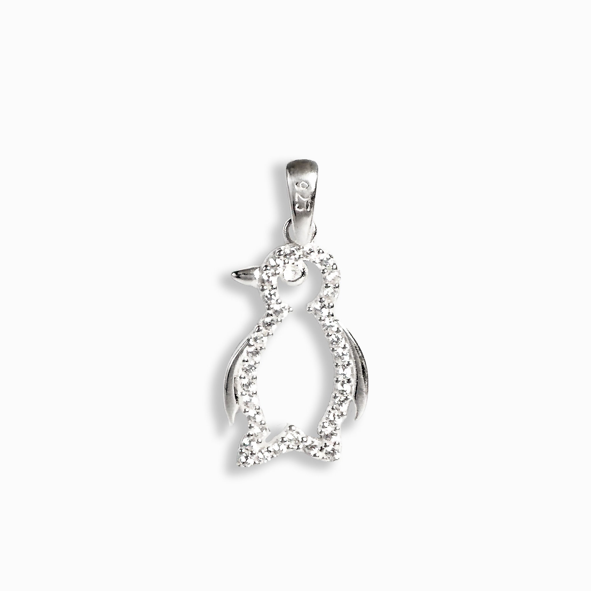 Dije Pingüino – Plata 925 y Circones