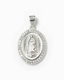 Dije medalla de la Virgen de Guadalupe en plata ley 925 para mujer