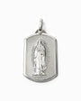 Dije placa con la Virgen de Guadalupe en plata ley 925 para mujer