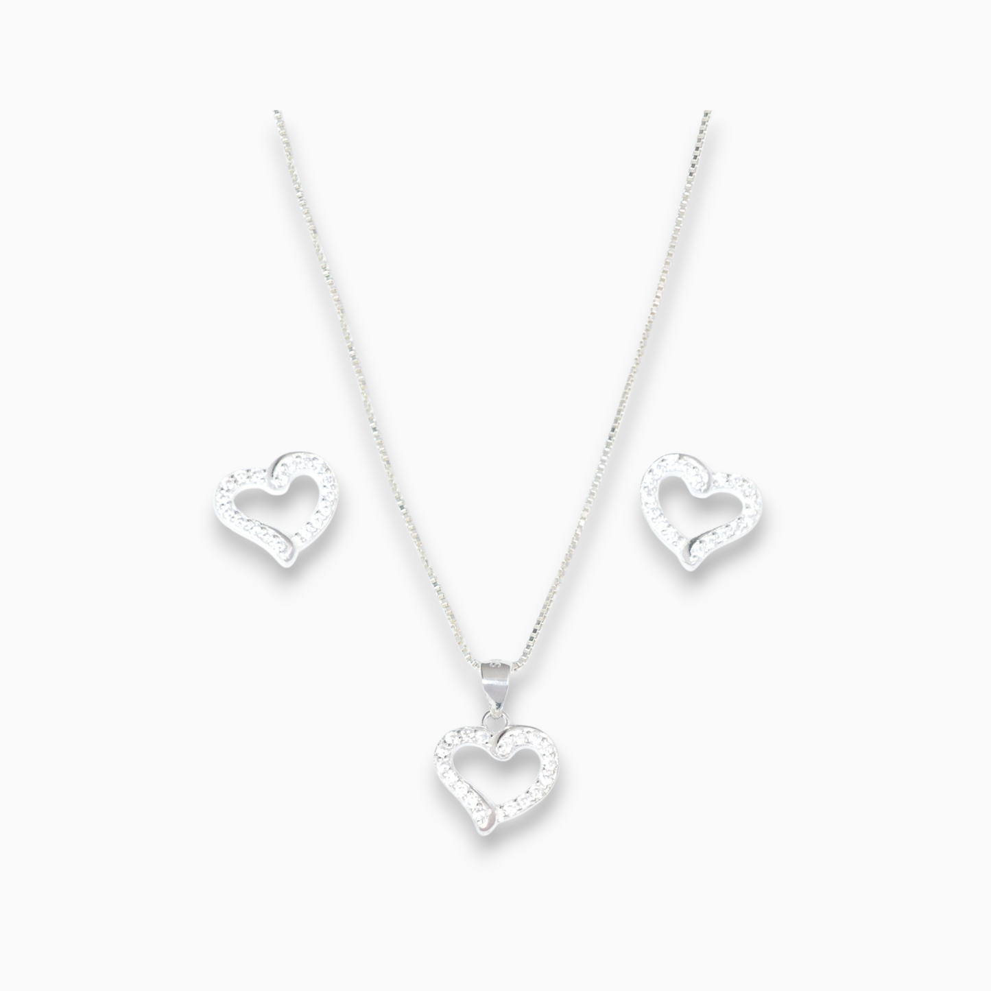 Set 'Corazón Encantado' – Plata Ley 925