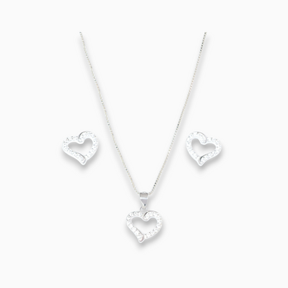 Set 'Corazón Encantado' – Plata Ley 925