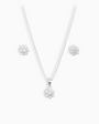 Set flor'Jardín de Luz' – Plata Ley 925