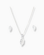 Set Hojas  'Esencia Radiante' – Plata Ley 925
