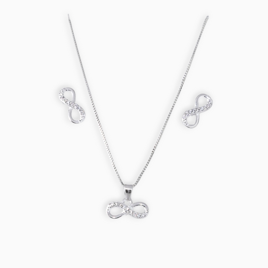 Set 'Lazos Eternos' – Infinitos en Plata Ley 925 y Circones