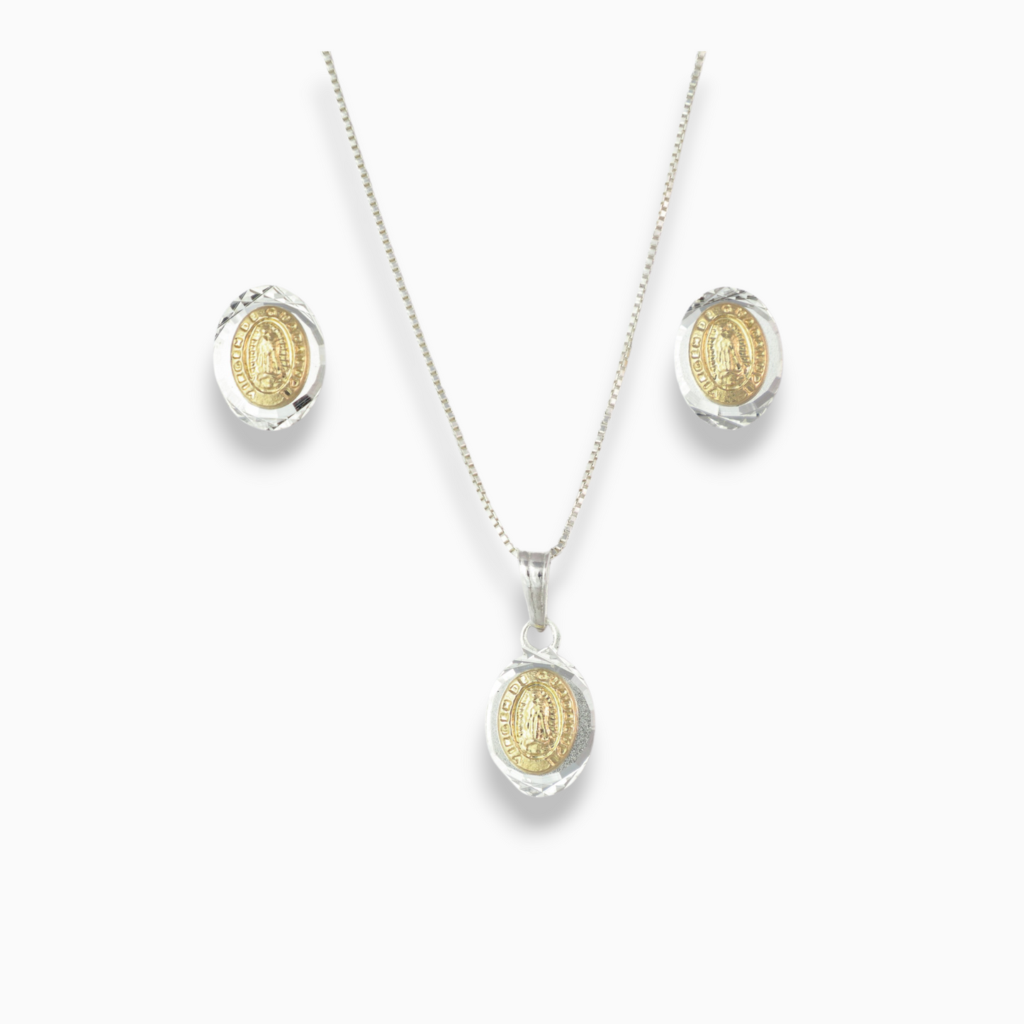Set  virgen guadalupe 'Fe y Brillo' – Plata Ley 925