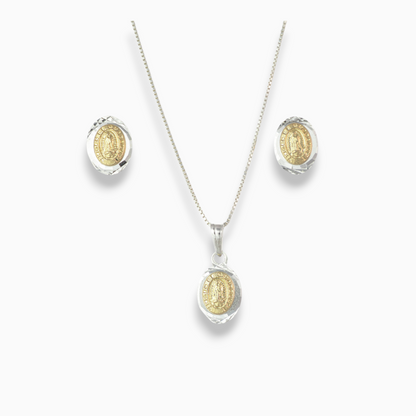Set  virgen guadalupe 'Fe y Brillo' – Plata Ley 925