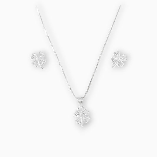 Set 'Fortuna Radiante' – Tréboles en Plata Ley 925 y Circones