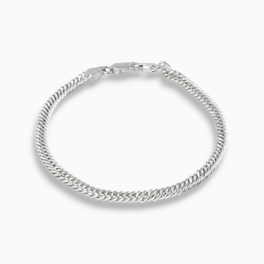 Pulsera 'Fuerza Compacta' – Plata Ley 925