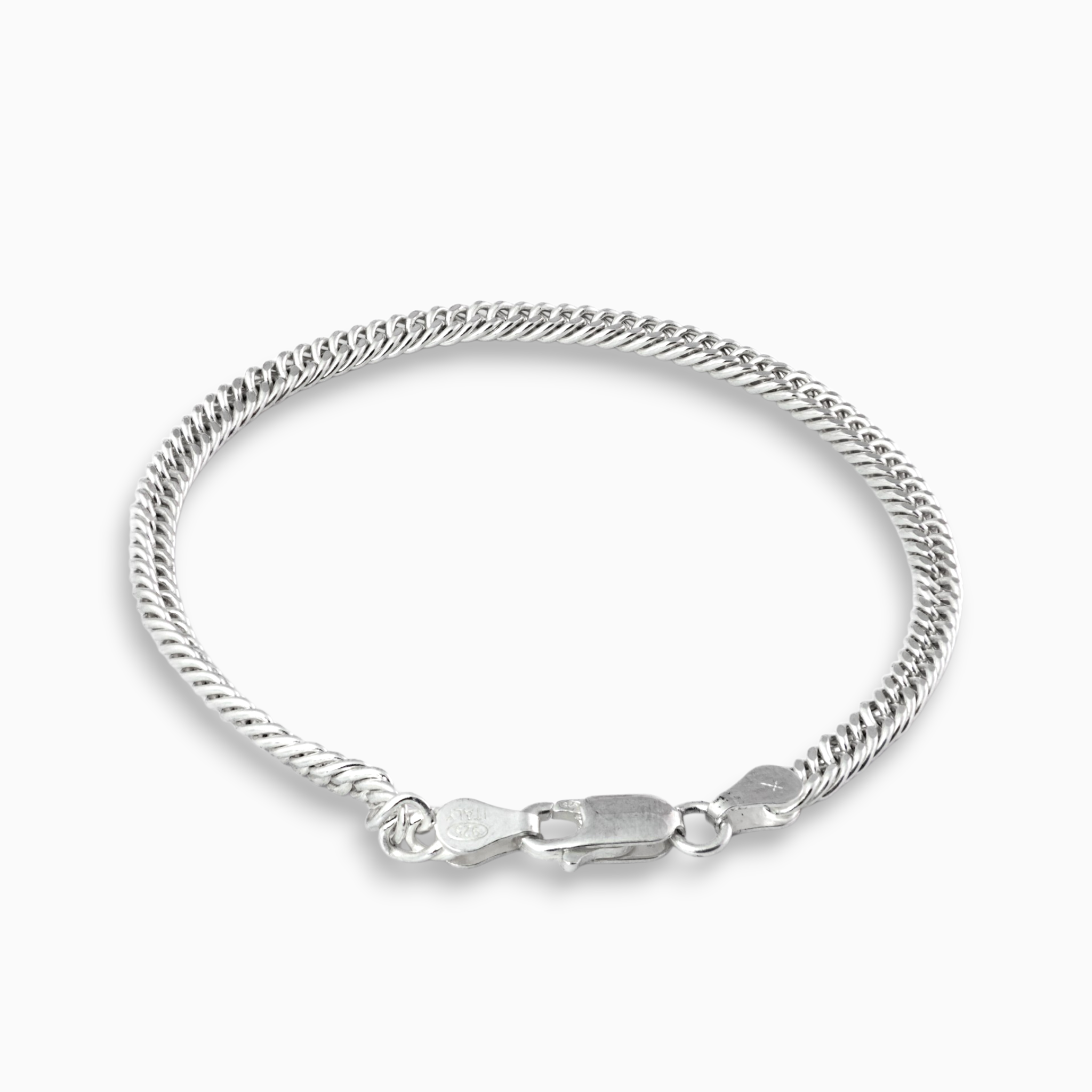 Pulsera 'Fuerza Compacta' – Plata Ley 925