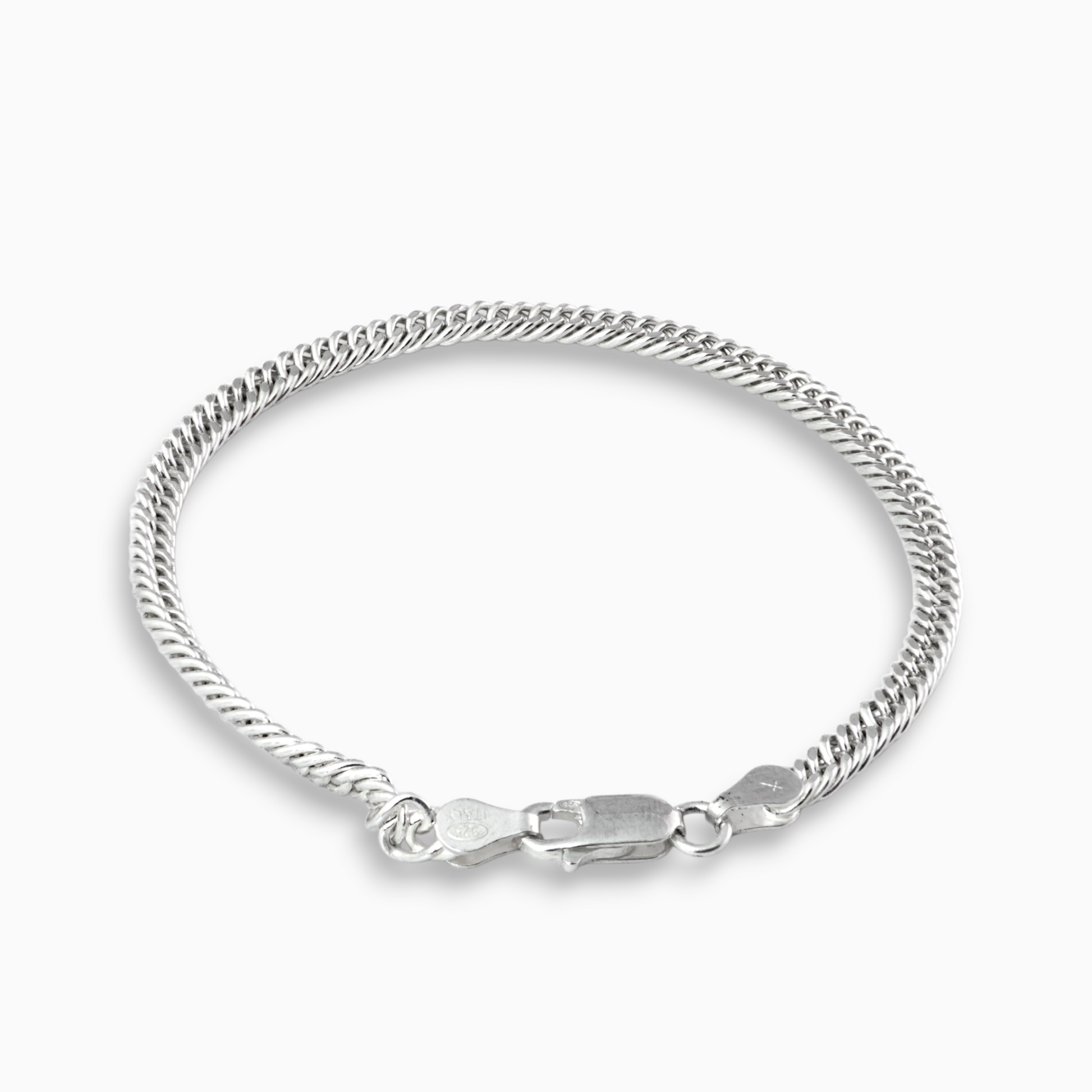 Pulsera 'Fuerza Compacta' – Plata Ley 925