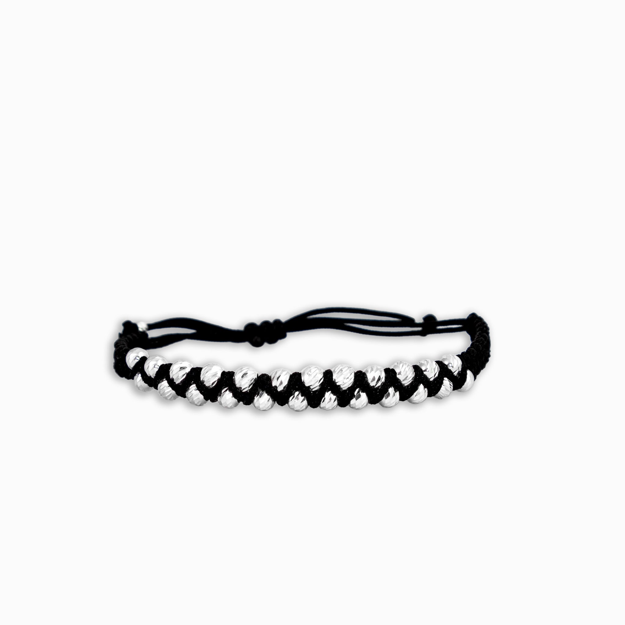 Pulsera "Luz Macramé" – Plata 925 y Tejido Ajustable
