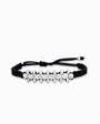 Pulsera "Éter" – Balines Diamantados y Tejido Ajustable en Plata 925