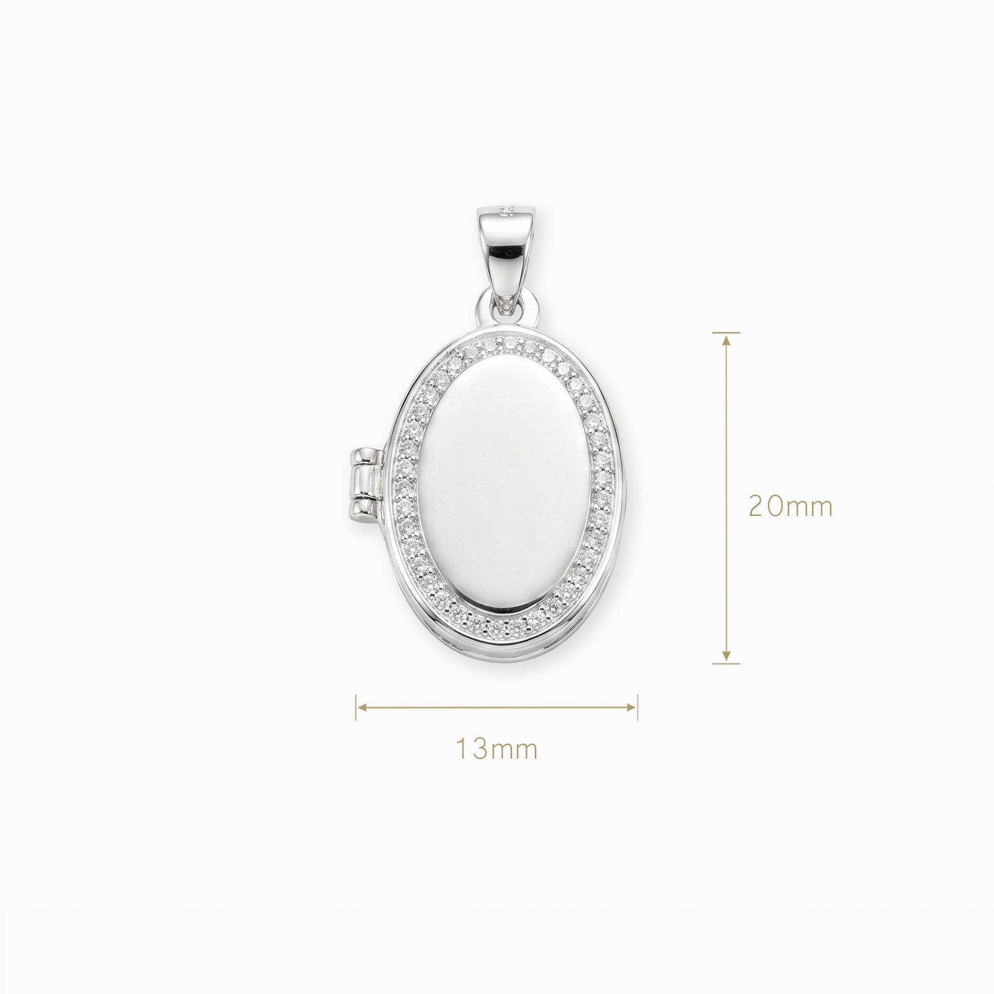 Relicario "Tesoro de Vida" – Plata 925 y Circones Blancos