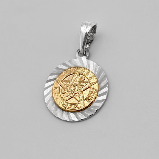 Dije en oro plata Tetragramaton grande