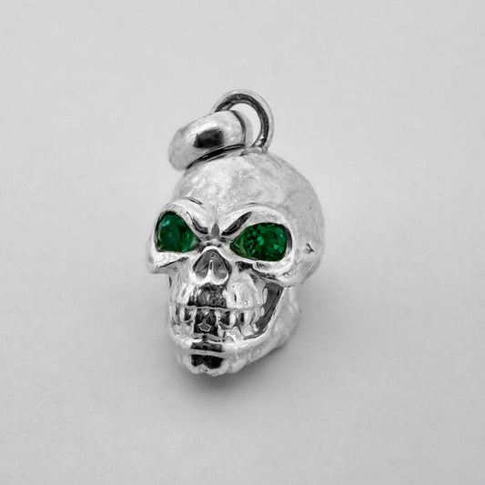 Dije Calavera con Esmeraldas