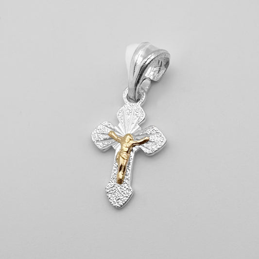 Dije oro plata cristo pequeño
