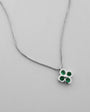 Collar Trebol con Esmeraldas