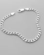 Pulsera plata martillada delgada