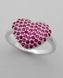 Anillo corazón azul y rosado